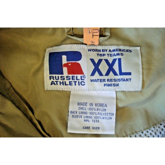 Russell Athletics Vintage Windbreaker Hoodie Pullover Zip Snap Jacket 2XL - Picture 10 of 10